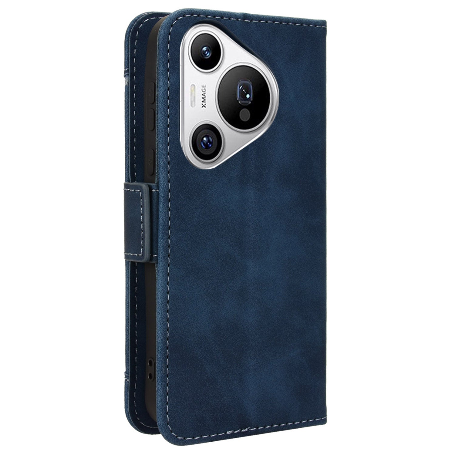 For Huawei Pura 70 Leather Case Multiple Card Slots Mobile Phone Cover Wholesale - Blue