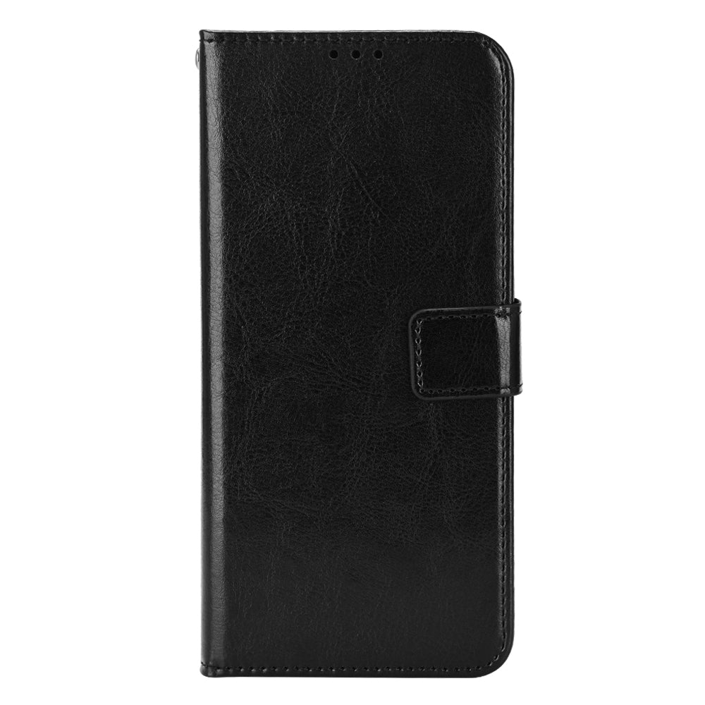 For Huawei Pura 70 Pro / 70 Pro+ / 70 Ultra Leather Case Crazy Horse Texture Wallet Phone Cover - Black
