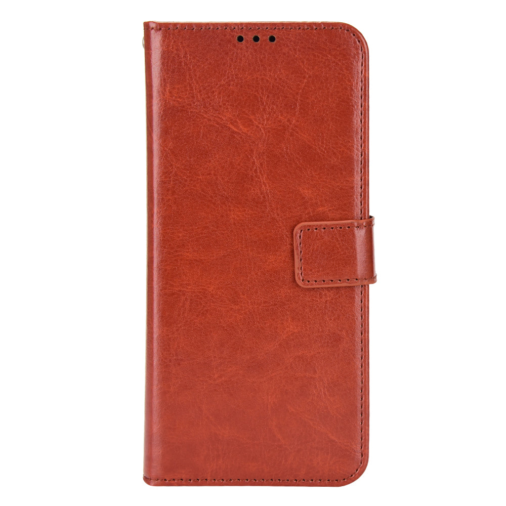 For Huawei Pura 70 Pro / 70 Pro+ / 70 Ultra Leather Case Crazy Horse Texture Wallet Phone Cover - Brown