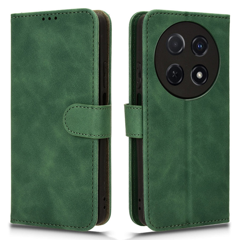 For Huawei Enjoy 70 Pro Case Skin Touch Leather Wallet Cover Mobile Accessories Wholesale - Green