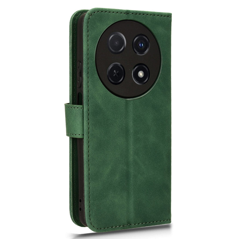 For Huawei Enjoy 70 Pro Case Skin Touch Leather Wallet Cover Mobile Accessories Wholesale - Green