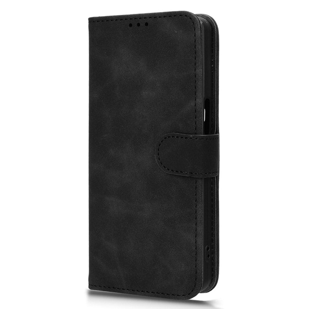 For Transsion Tecno Camon 30 Premier 5G Wallet Case Skin Touch Leather Phone Cover Mobile Spares Wholesale - Black