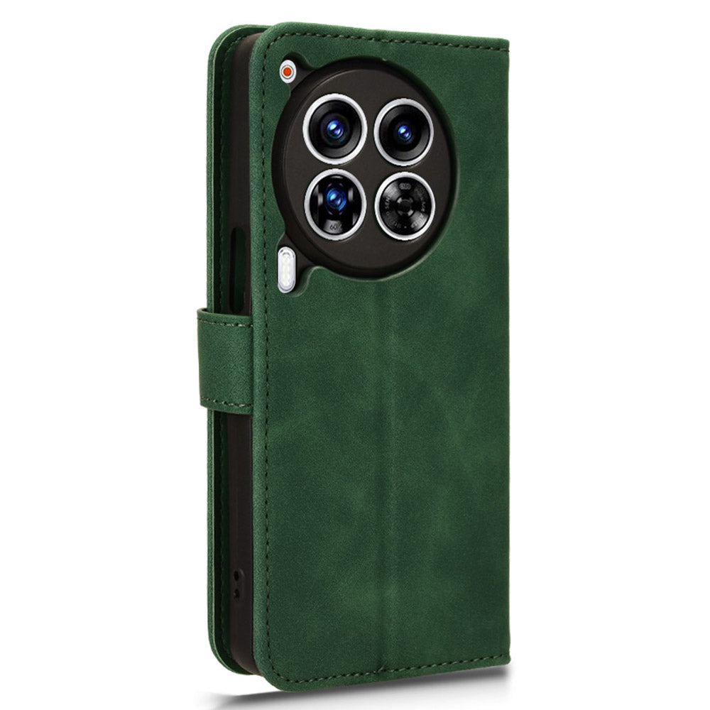 For Transsion Tecno Camon 30 Premier 5G Wallet Case Skin Touch Leather Phone Cover Mobile Spares Wholesale - Green