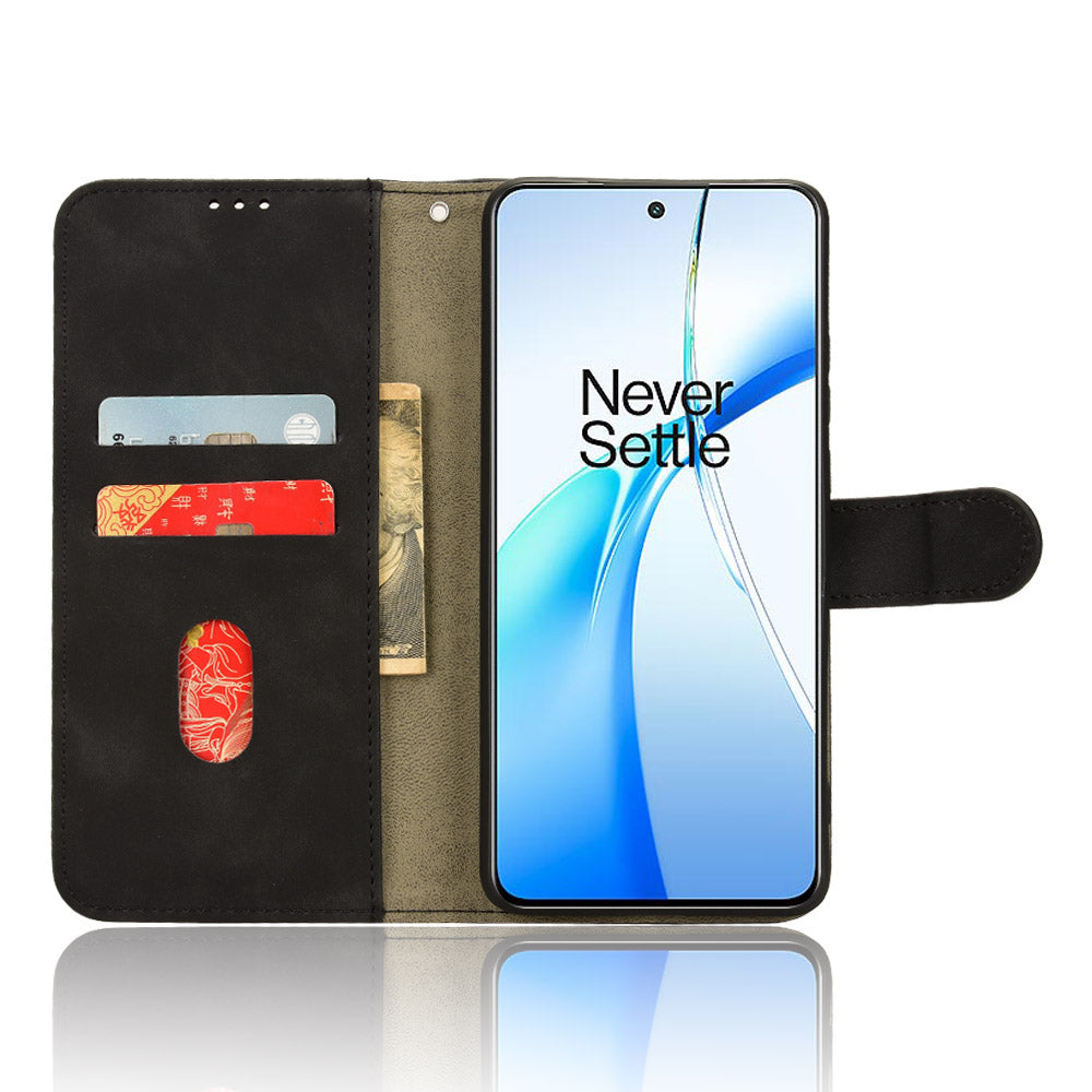 For OnePlus Nord CE4 5G / Ace 3V 5G Wholesale Case Skin Touch Leather Wallet Phone Cover - Black