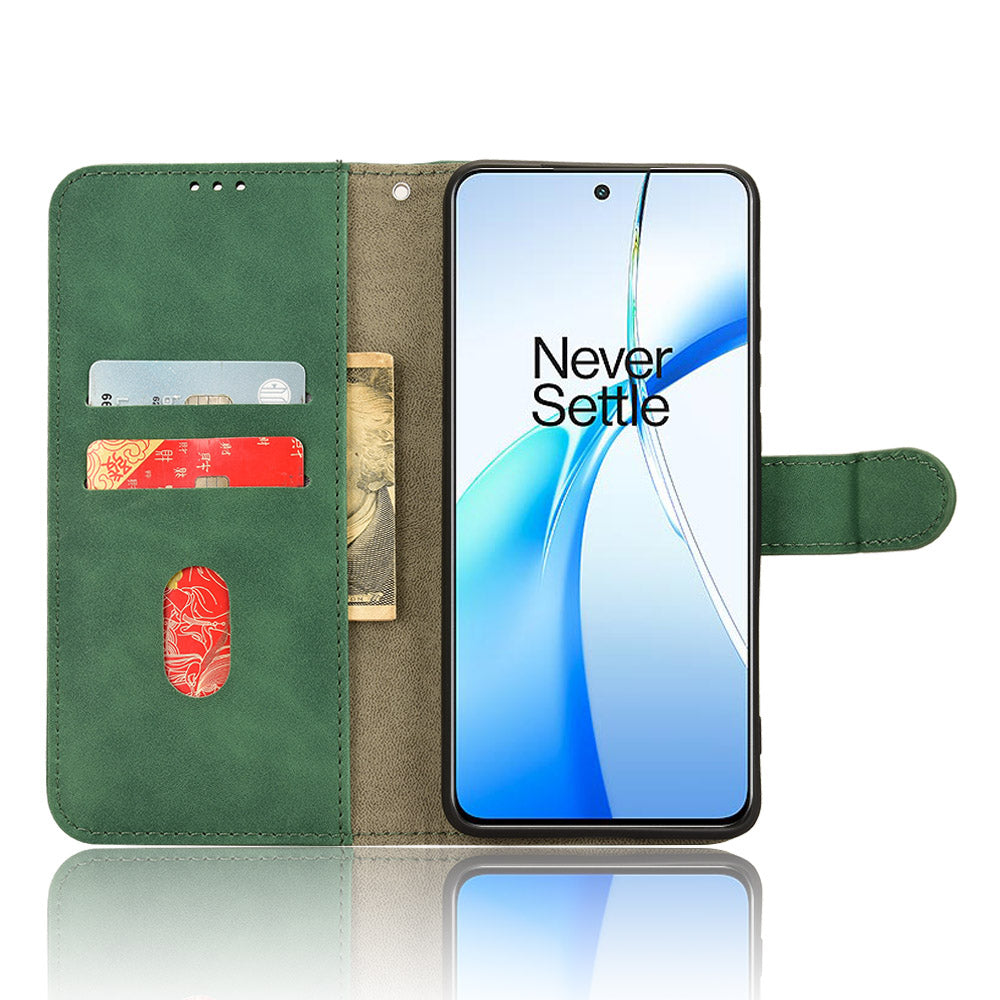 For OnePlus Nord CE4 5G / Ace 3V 5G Wholesale Case Skin Touch Leather Wallet Phone Cover - Green