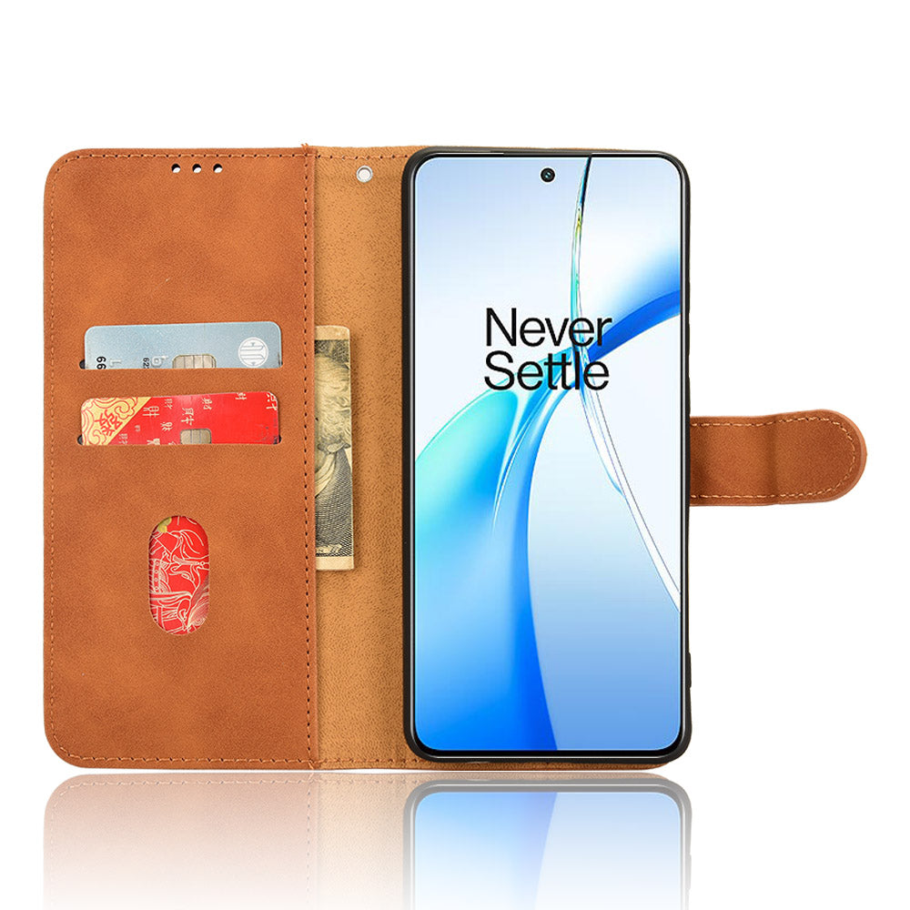 For OnePlus Nord CE4 5G / Ace 3V 5G Wholesale Case Skin Touch Leather Wallet Phone Cover - Brown