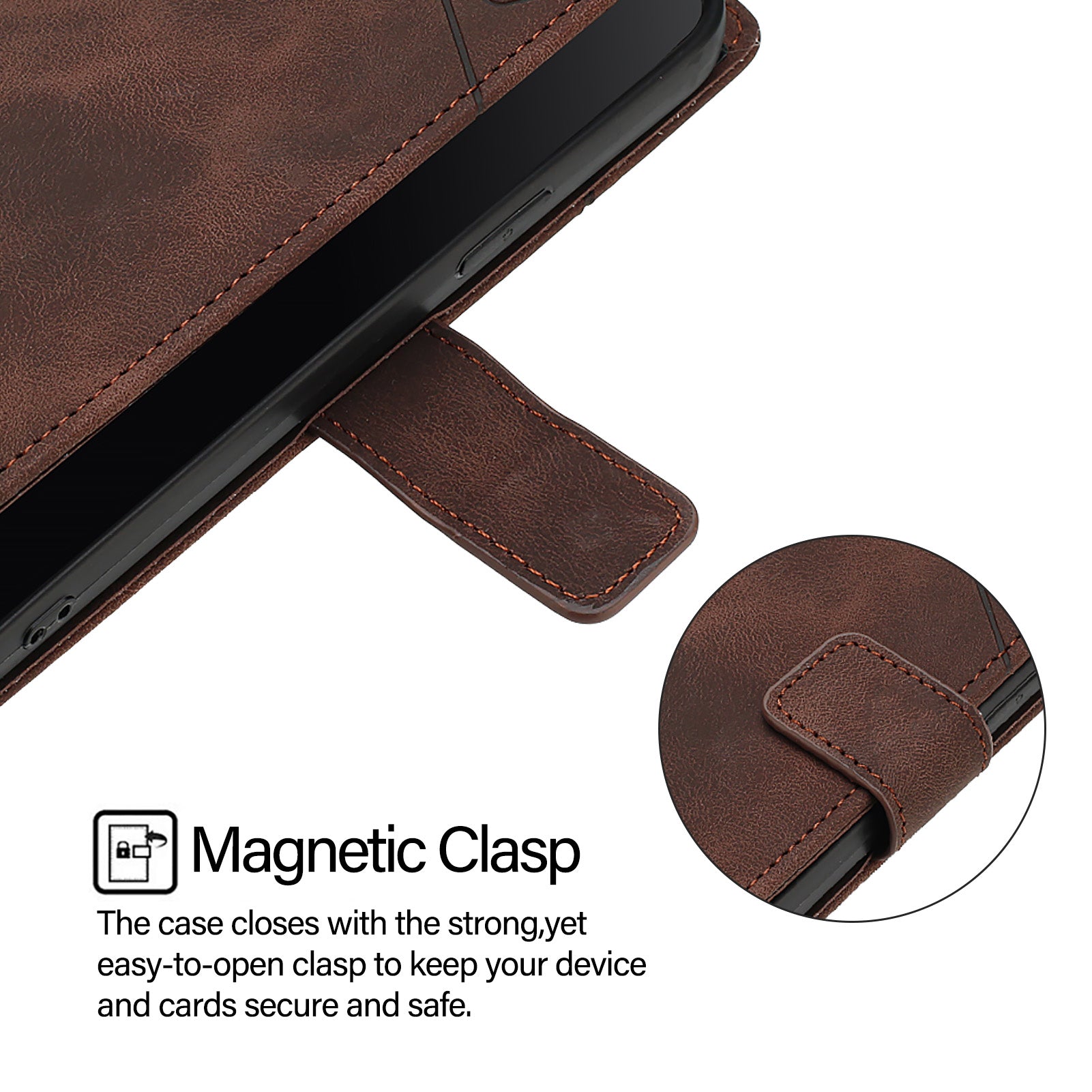PT005 YB Imprinting Series-6 For OnePlus Nord CE4 5G Case PU Leather Skin-Touch Flip Wallet Phone Cover - Brown