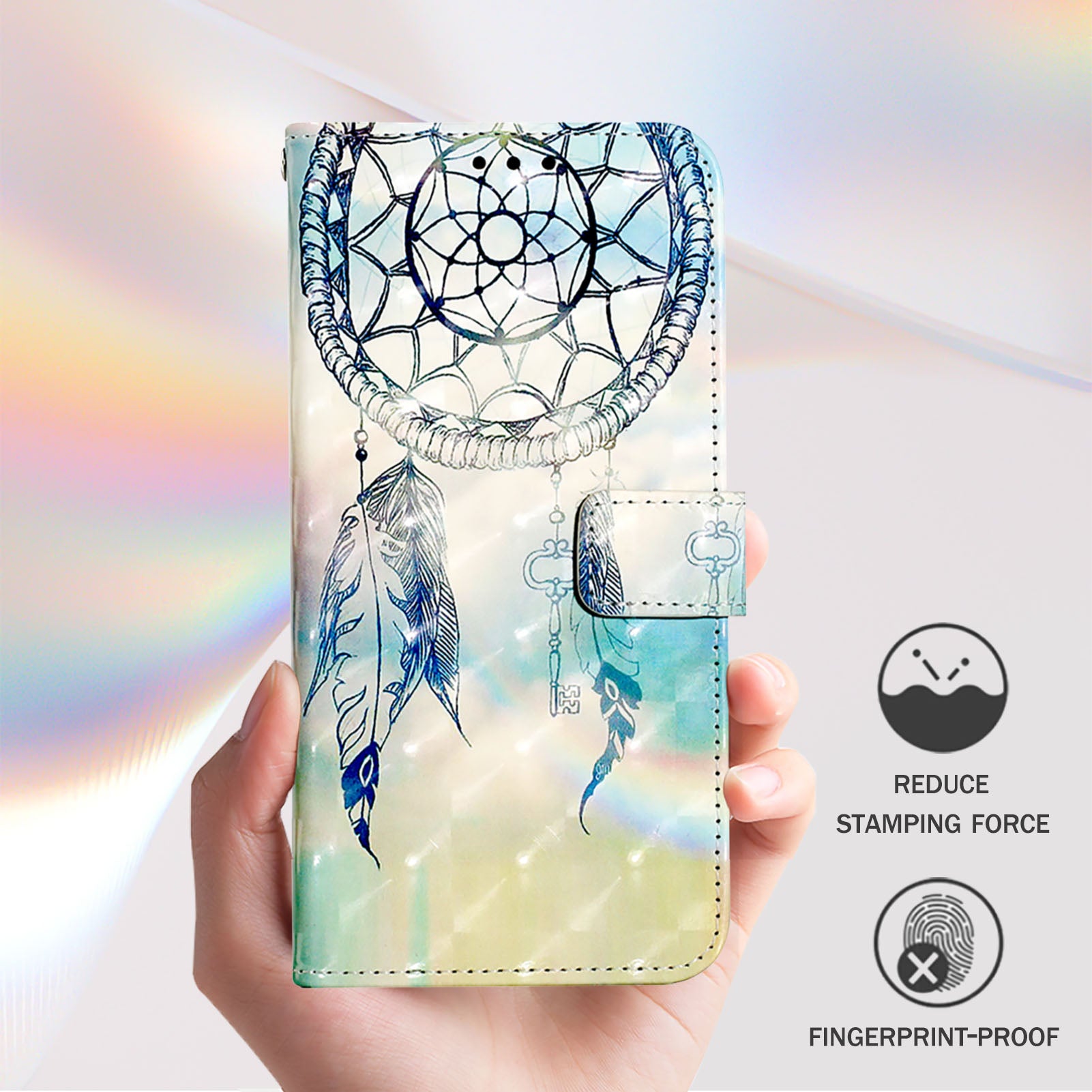 YB Pattern Printing Leather Series-2 For OnePlus Nord CE4 5G Case Protective Leather Phone Shell - Dream Wind Chime