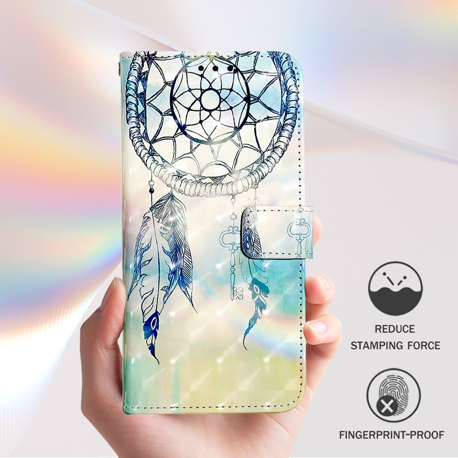 YB Pattern Printing Leather Series-2 For Nothing Phone (2a) Case Leather Phone Cover - Dream Wind Chime