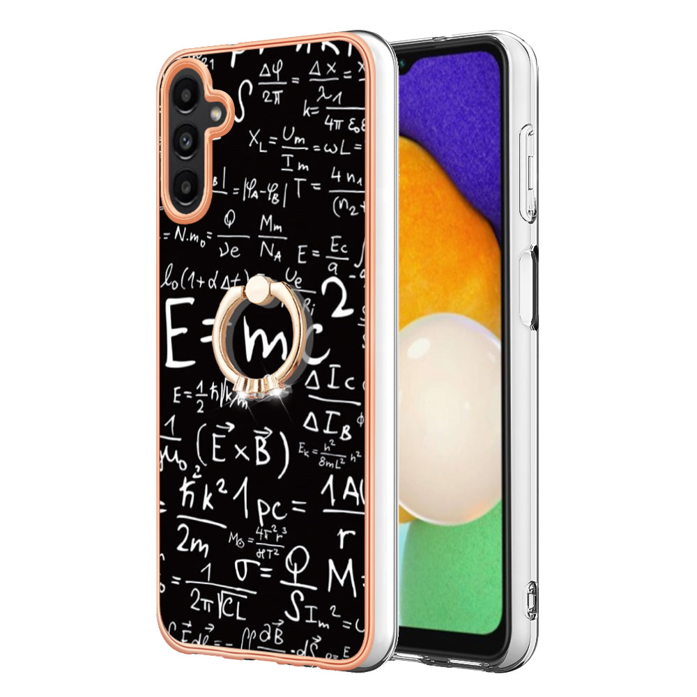 YB IMD Series-20 Style D for Samsung Galaxy A55 5G Case Kickstand 2.0mm TPU Phone Cover - Equation