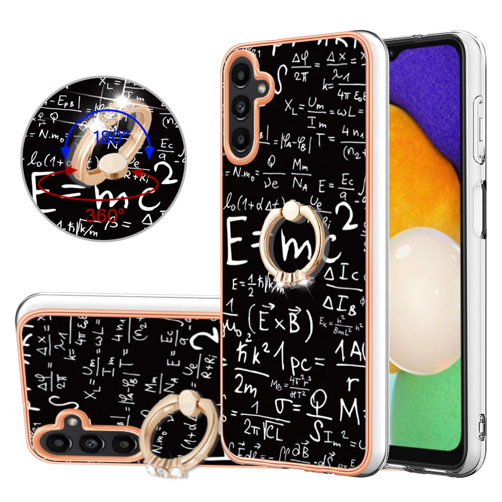 YB IMD Series-20 Style D for Samsung Galaxy A55 5G Case Kickstand 2.0mm TPU Phone Cover - Equation