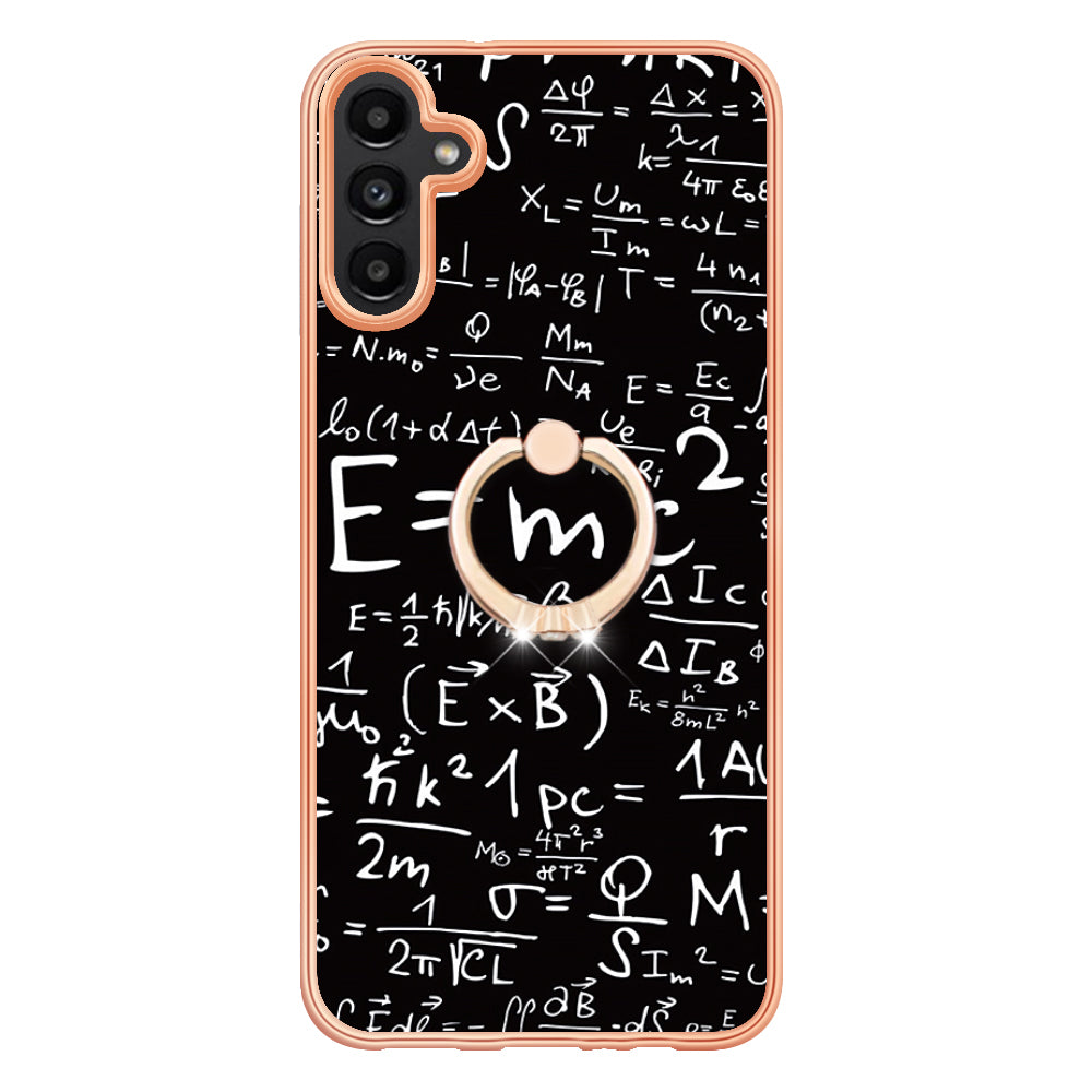 YB IMD Series-20 Style D for Samsung Galaxy A55 5G Case Kickstand 2.0mm TPU Phone Cover - Equation