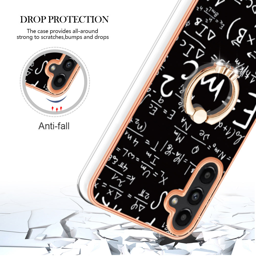 YB IMD Series-20 Style D for Samsung Galaxy A55 5G Case Kickstand 2.0mm TPU Phone Cover - Equation