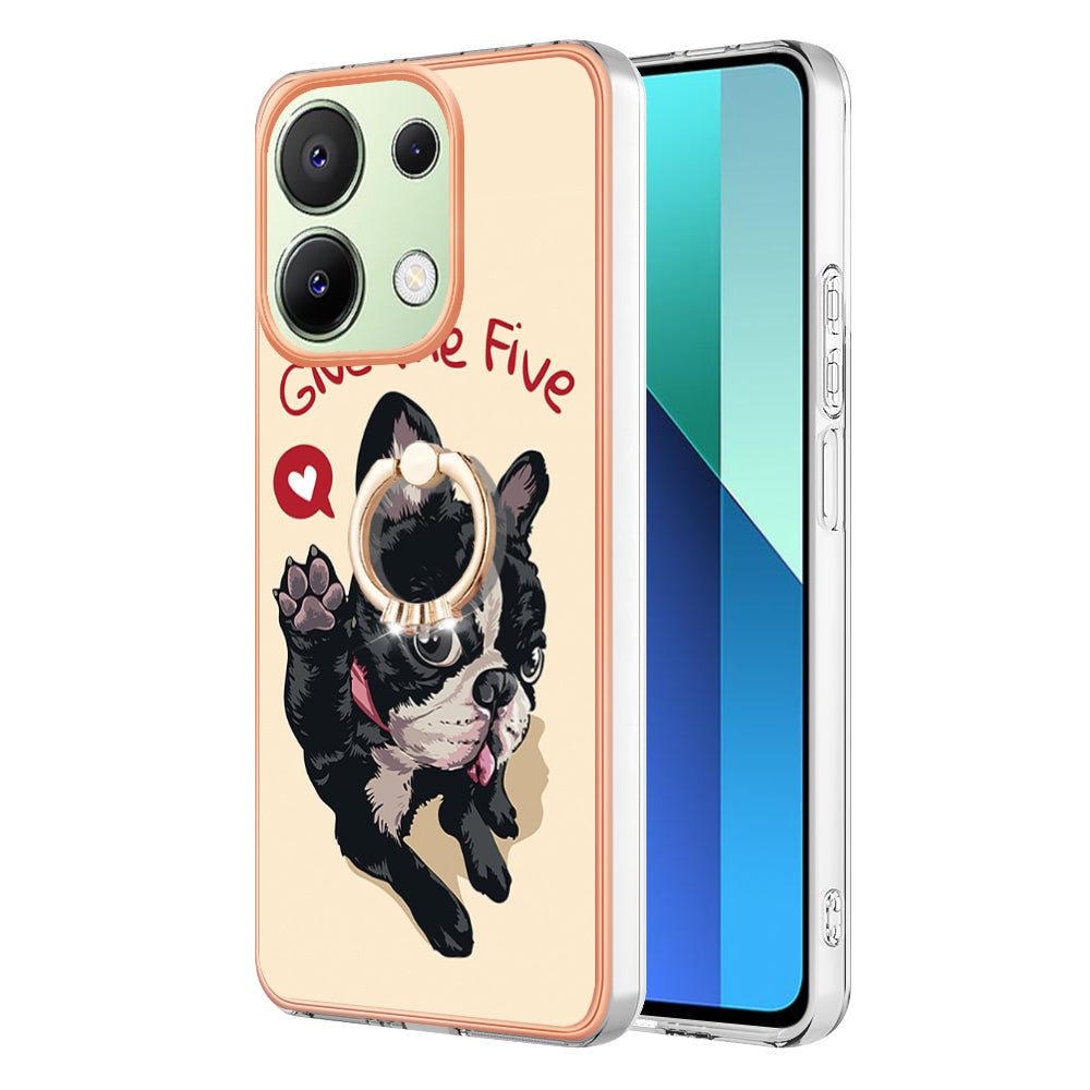 YB IMD Series-20 Style D for Xiaomi Redmi Note 13 4G Case Kickstand TPU Phone Cases Wholesale - Dog