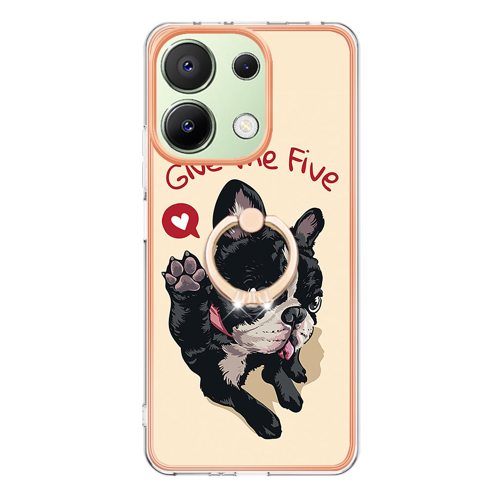 YB IMD Series-20 Style D for Xiaomi Redmi Note 13 4G Case Kickstand TPU Phone Cases Wholesale - Dog