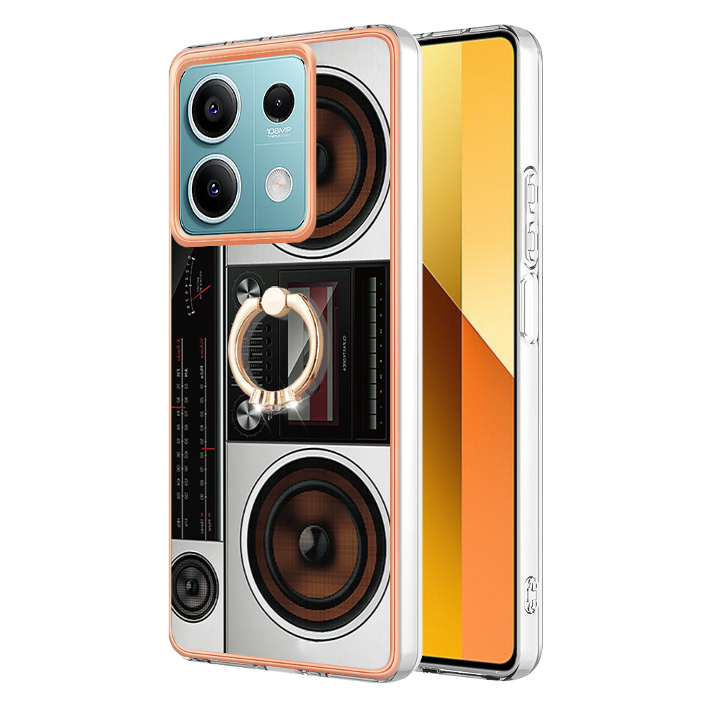 YB IMD Series-20 Style D for Xiaomi Redmi Note 13 5G (Global) Wholesale Case Kickstand TPU Phone Cover - Radio