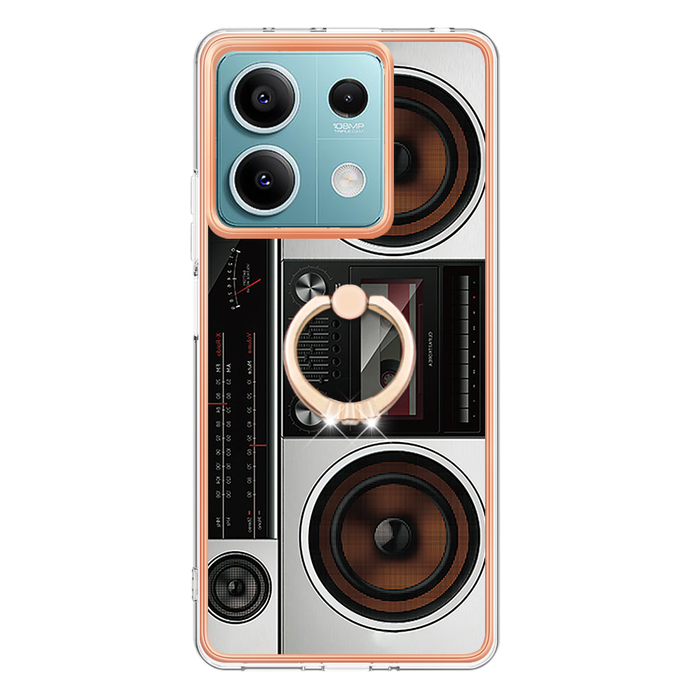 YB IMD Series-20 Style D for Xiaomi Redmi Note 13 5G (Global) Wholesale Case Kickstand TPU Phone Cover - Radio