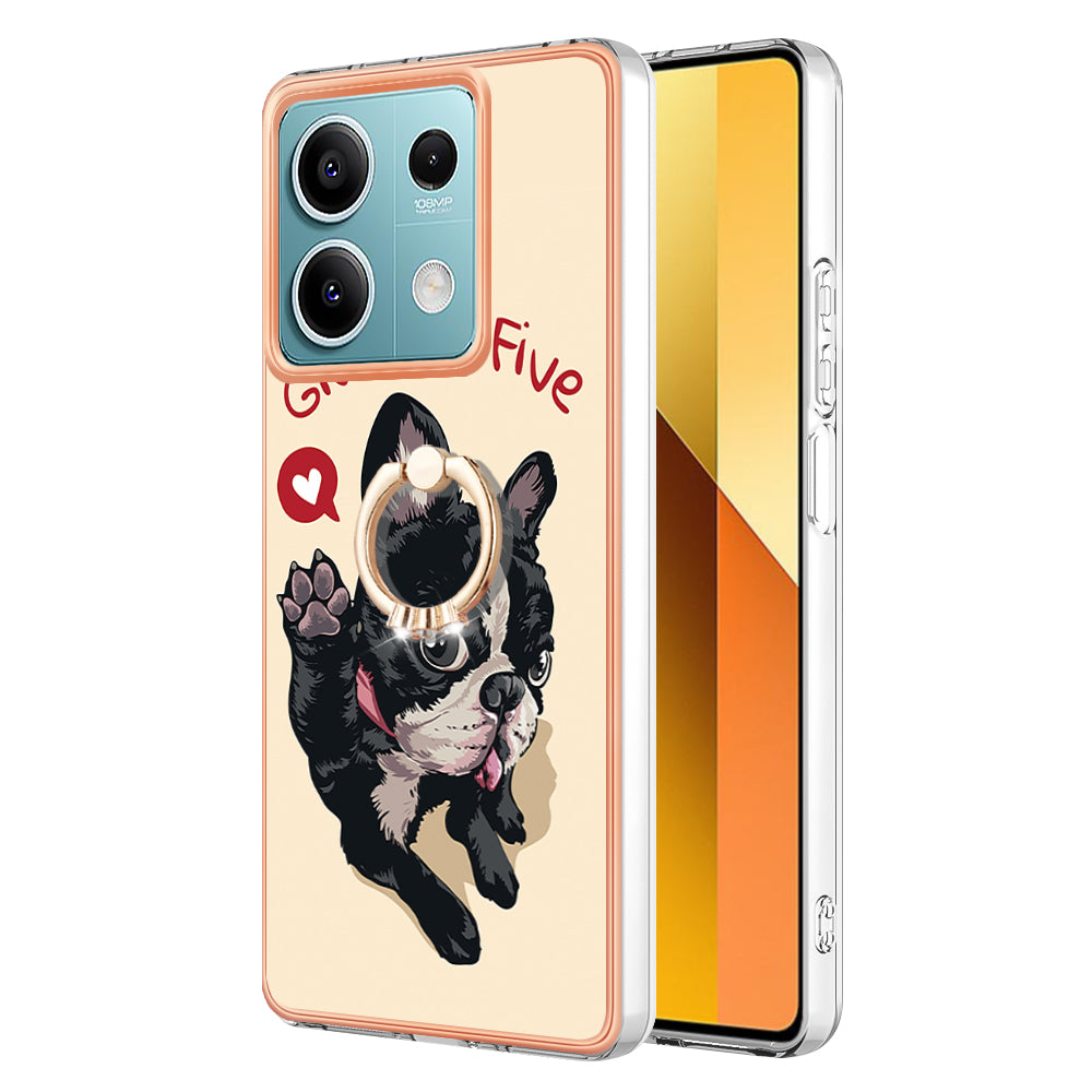 YB IMD Series-20 Style D for Xiaomi Redmi Note 13 5G (Global) Wholesale Case Kickstand TPU Phone Cover - Dog