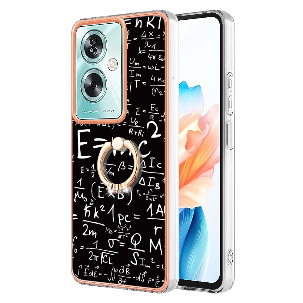 YB IMD Series-20 Style D for Oppo A79 5G / A2 5G Case Kickstand 2.0mm Electroplating TPU Cover - Equation