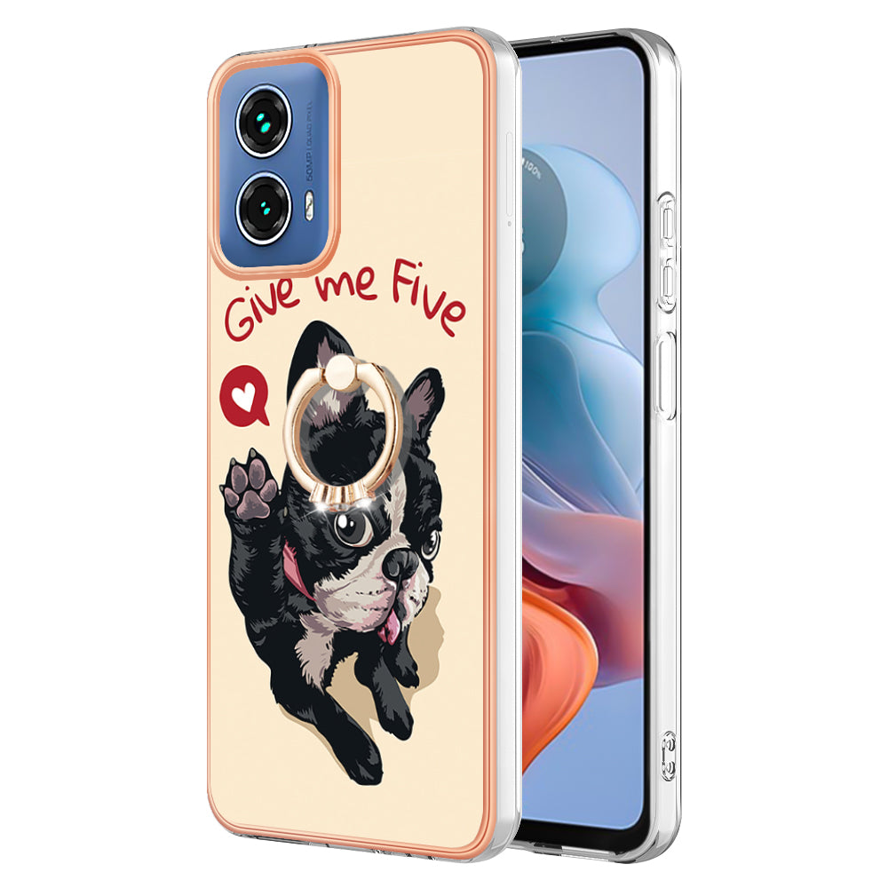 YB IMD Series-20 Style D for Motorola Moto G34 5G Kickstand TPU Case Wholesale Phone Cases - Dog