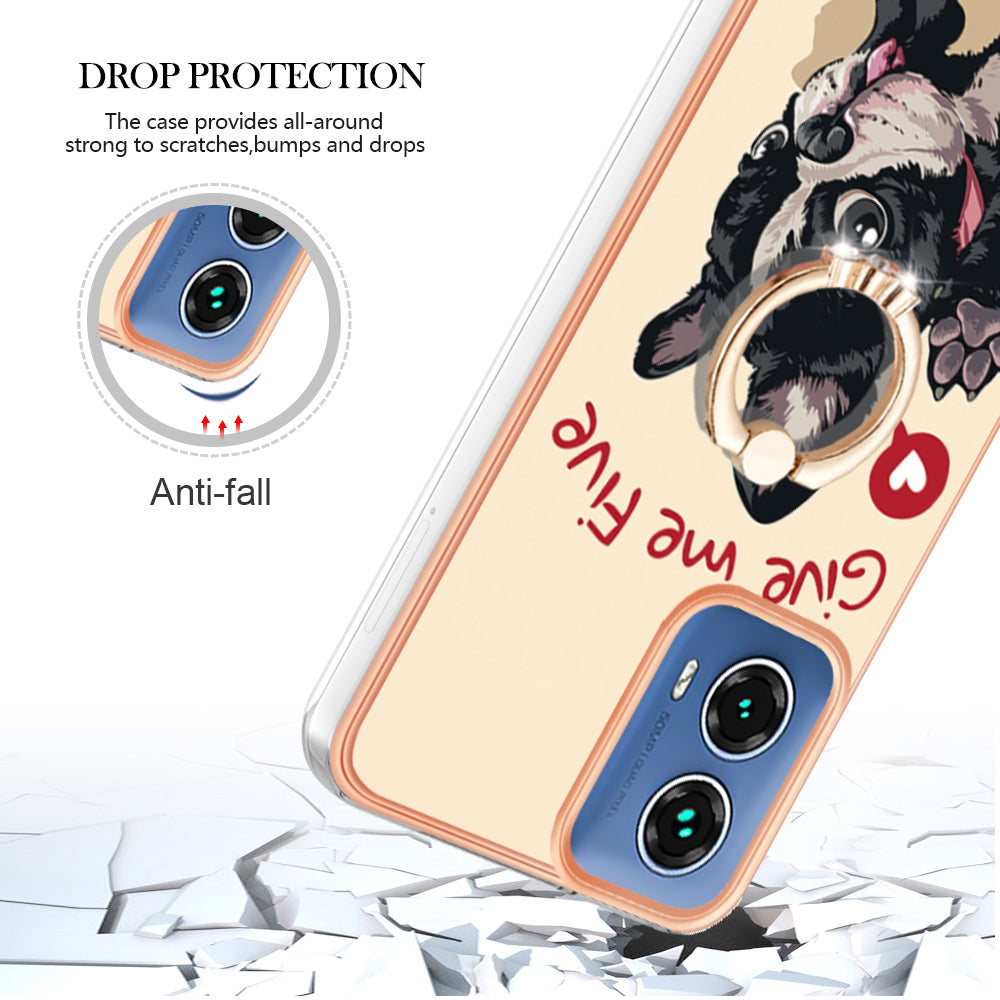 YB IMD Series-20 Style D for Motorola Moto G34 5G Kickstand TPU Case Wholesale Phone Cases - Dog