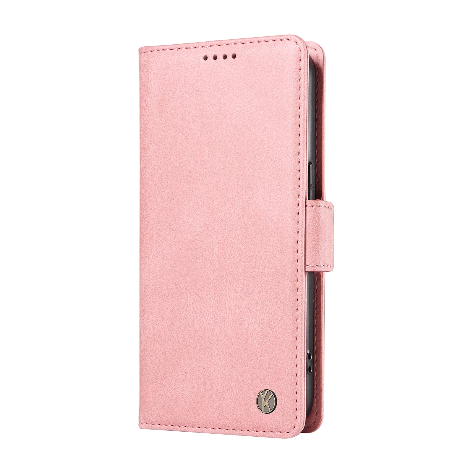 YIKATU YK-005 For Motorola Moto G04 4G / G24 4G Case Soft Skin-touch Leather Stand Phone Cover - Pink