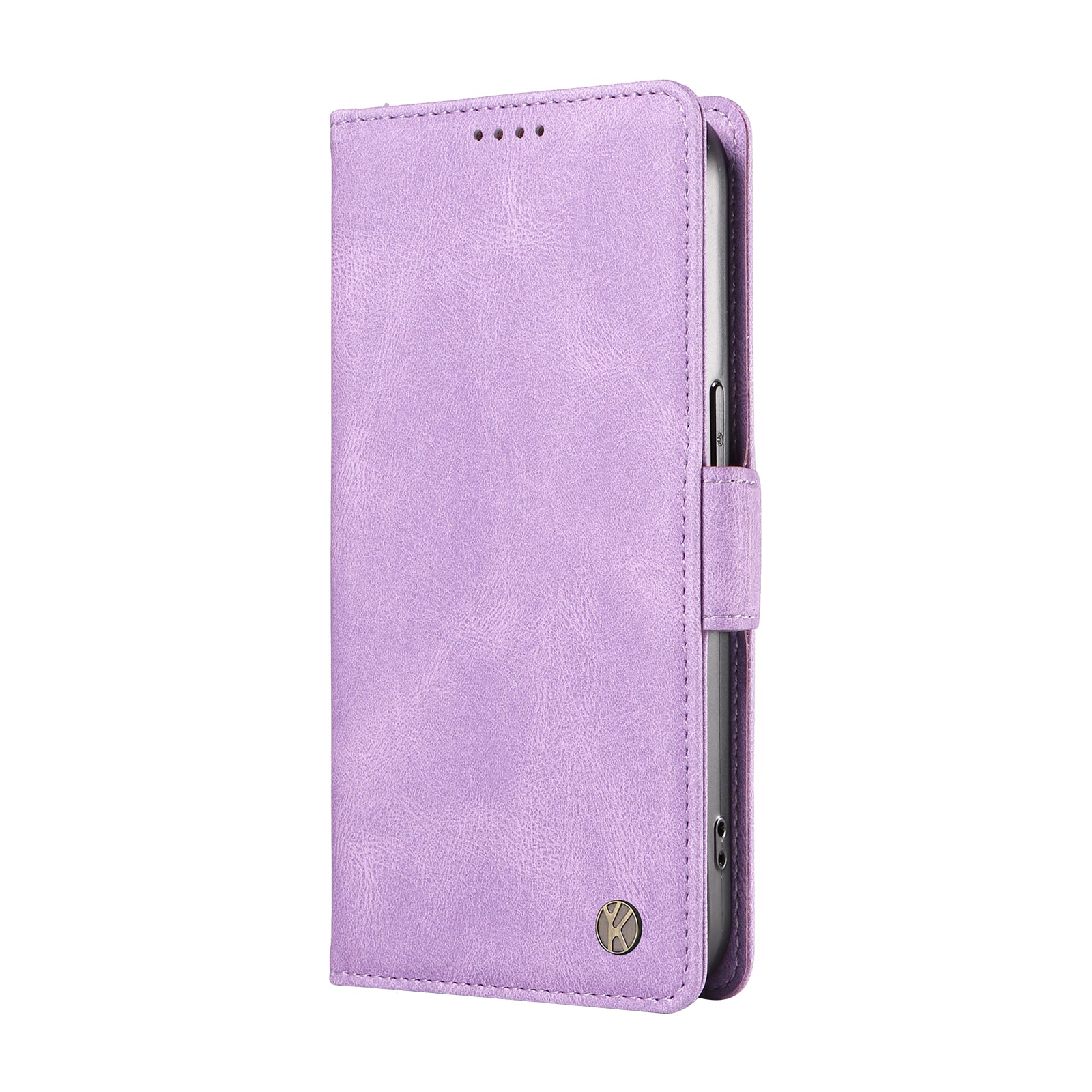 YIKATU YK-005 For Motorola Moto G04 4G / G24 4G Case Soft Skin-touch Leather Stand Phone Cover - Purple