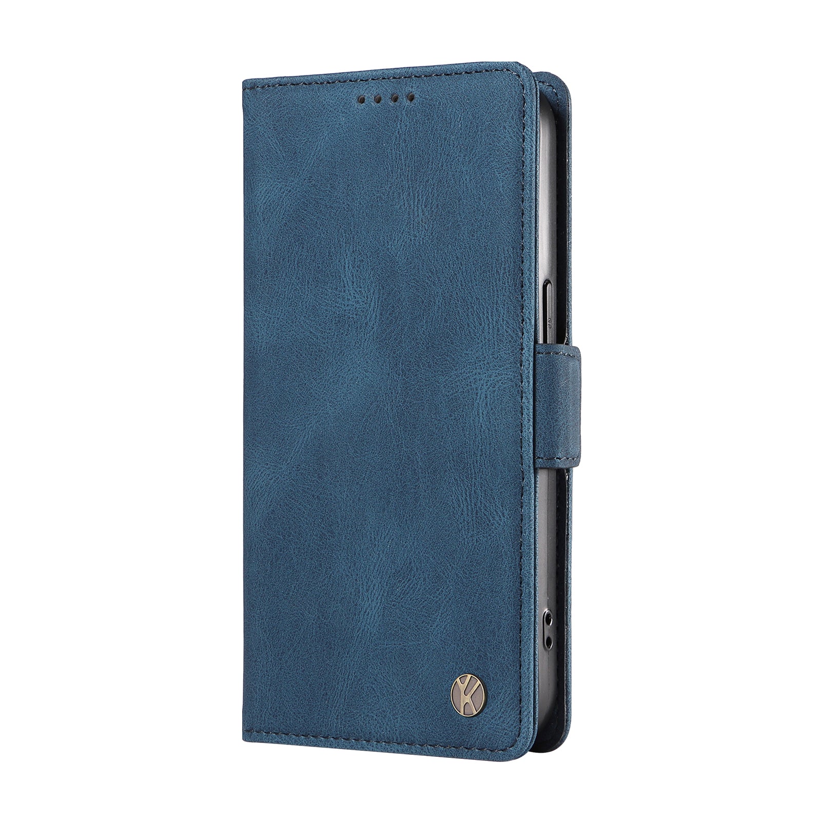 YIKATU YK-005 For Samsung Galaxy A15 4G / 5G Case Skin-Friendly Leather Flip Stand Phone Cover - Blue