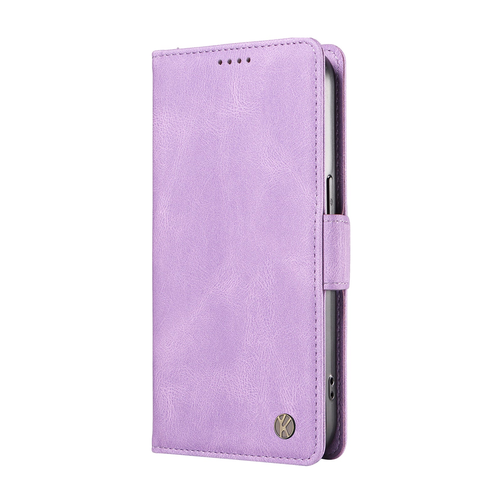 YIKATU YK-005 For Samsung Galaxy A15 4G / 5G Case Skin-Friendly Leather Flip Stand Phone Cover - Purple