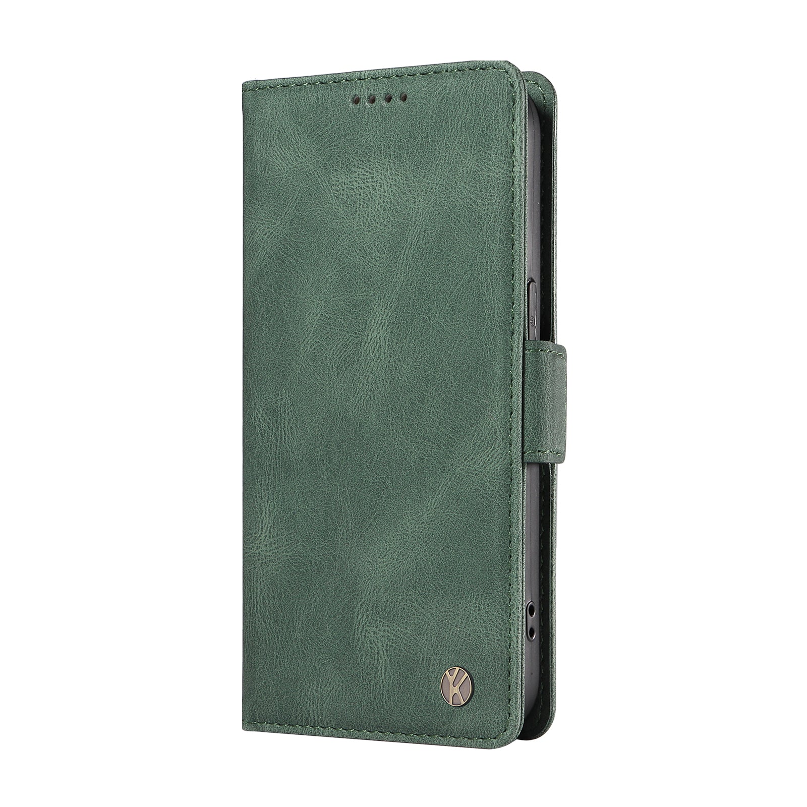 YIKATU YK-005 For Samsung Galaxy A15 4G / 5G Case Skin-Friendly Leather Flip Stand Phone Cover - Green