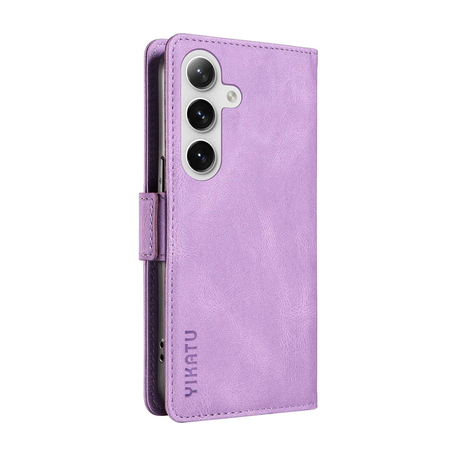 YIKATU YK-005 For Samsung Galaxy S24+ Wallet Case PU Leather Mobile Phone Cover Wholesale - Purple