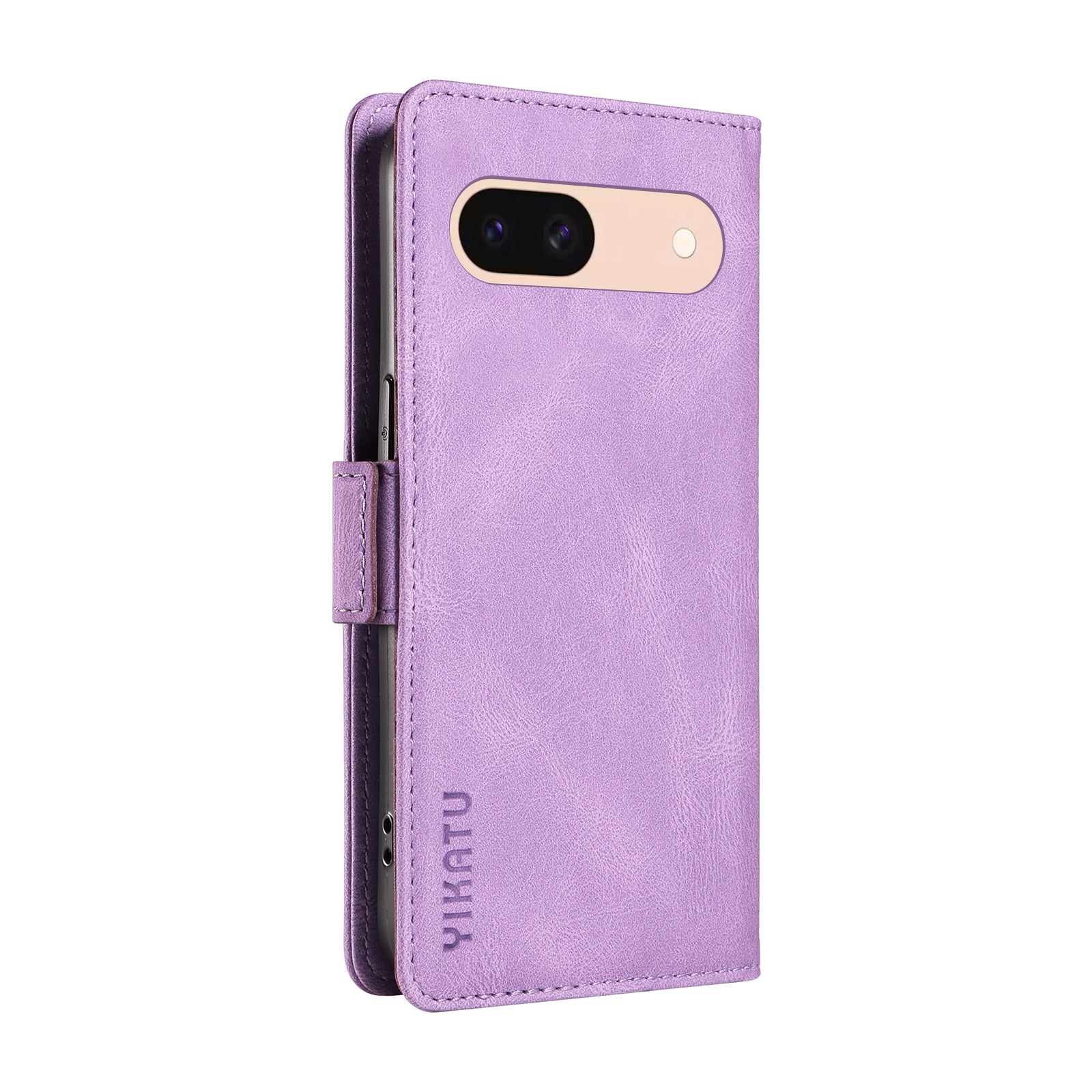 YIKATU YK-005 For Google Pixel 8a Case PU Leather Skin-touch Wallet Flip Phone Cover - Purple