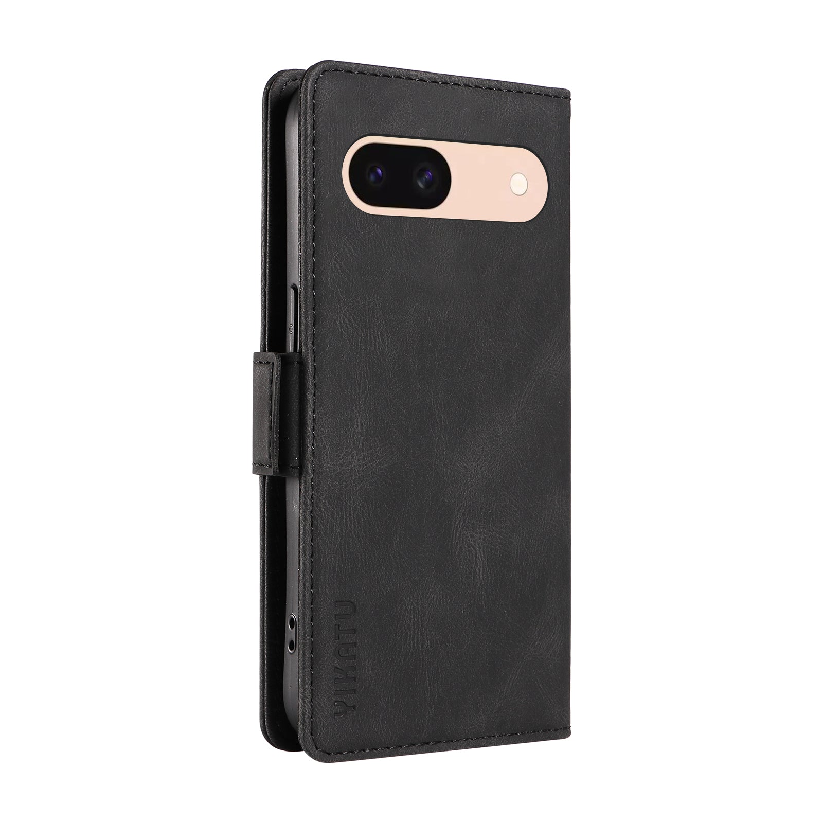 YIKATU YK-005 For Google Pixel 8a Case PU Leather Skin-touch Wallet Flip Phone Cover - Black