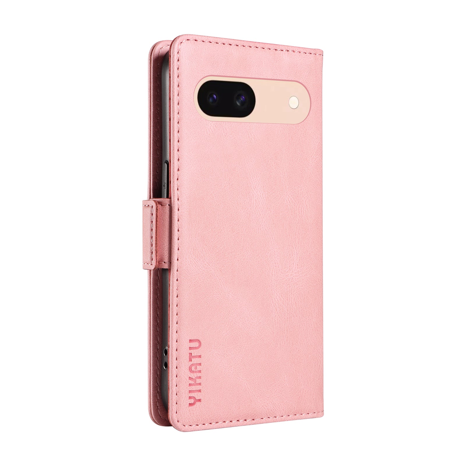 YIKATU YK-005 For Google Pixel 8a Case PU Leather Skin-touch Wallet Flip Phone Cover - Pink