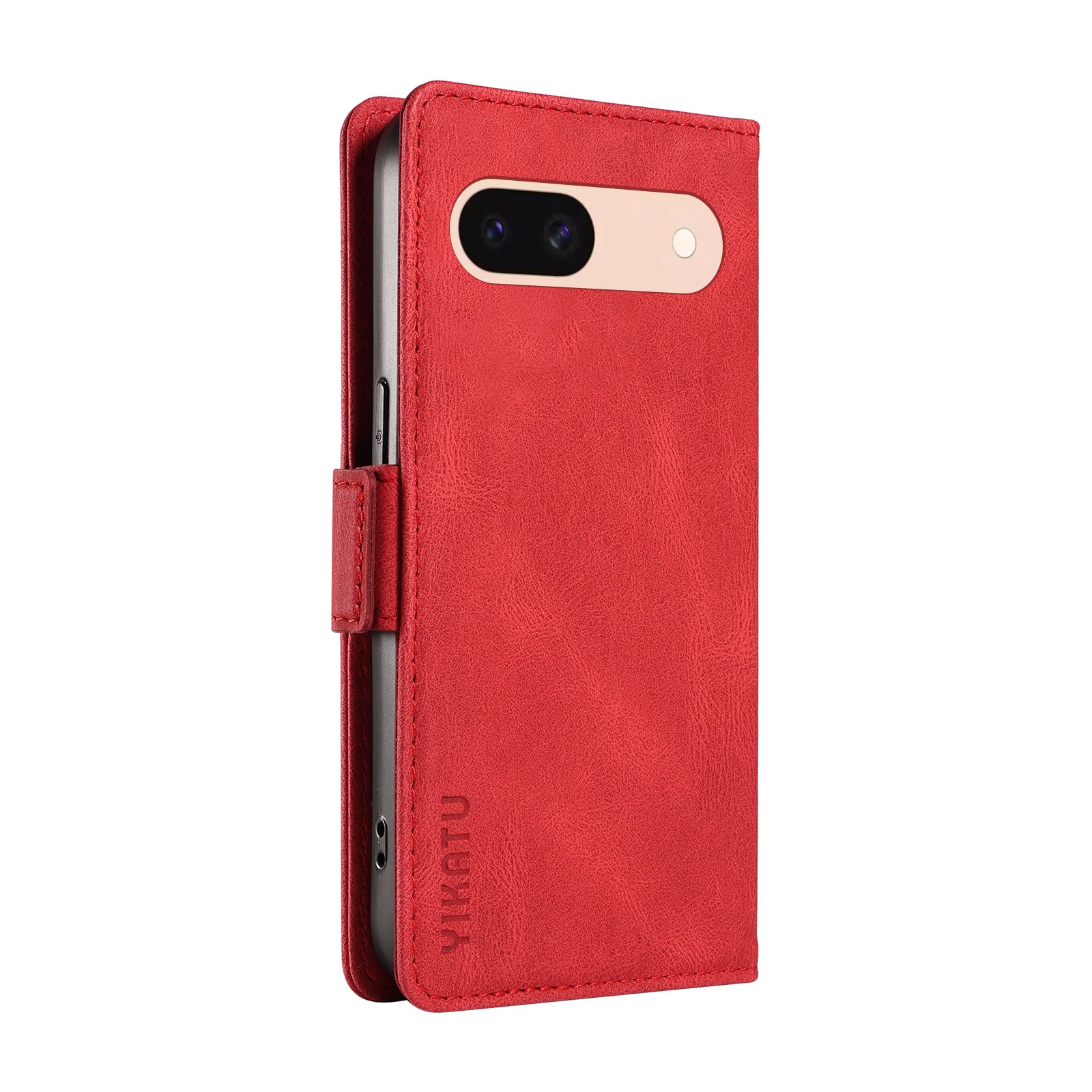 YIKATU YK-005 For Google Pixel 8a Case PU Leather Skin-touch Wallet Flip Phone Cover - Red