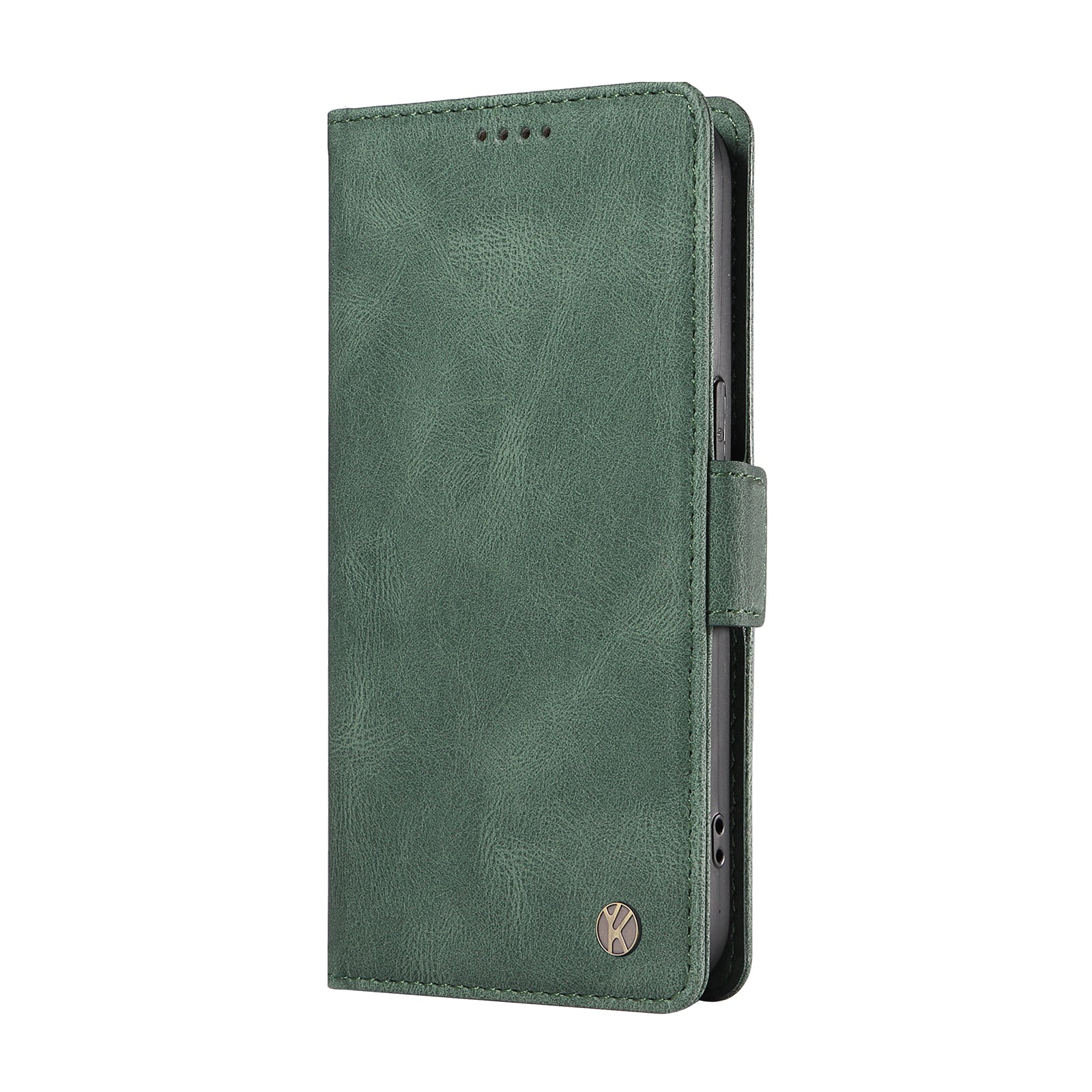 YIKATU YK-005 For Samsung Galaxy S24 Case PU Leather Magnetic Buckle Phone Cover Skin Touch Feeling - Green