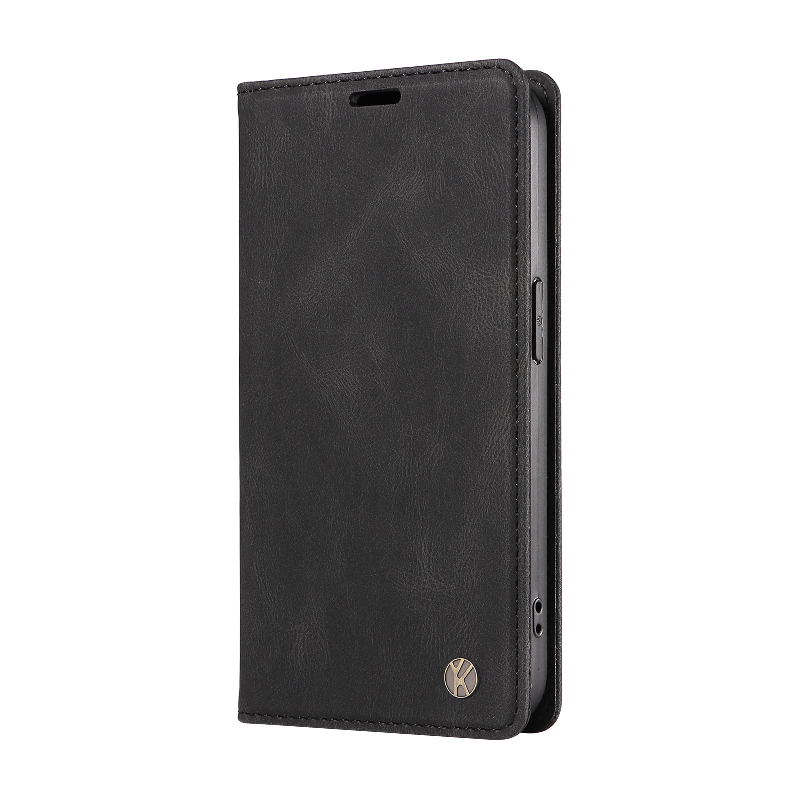 YIKATU YK-005 For Xiaomi 13T / 13T Pro / Redmi K60 Ultra Leather Phone Case Flip Stand Wallet Cover - Black