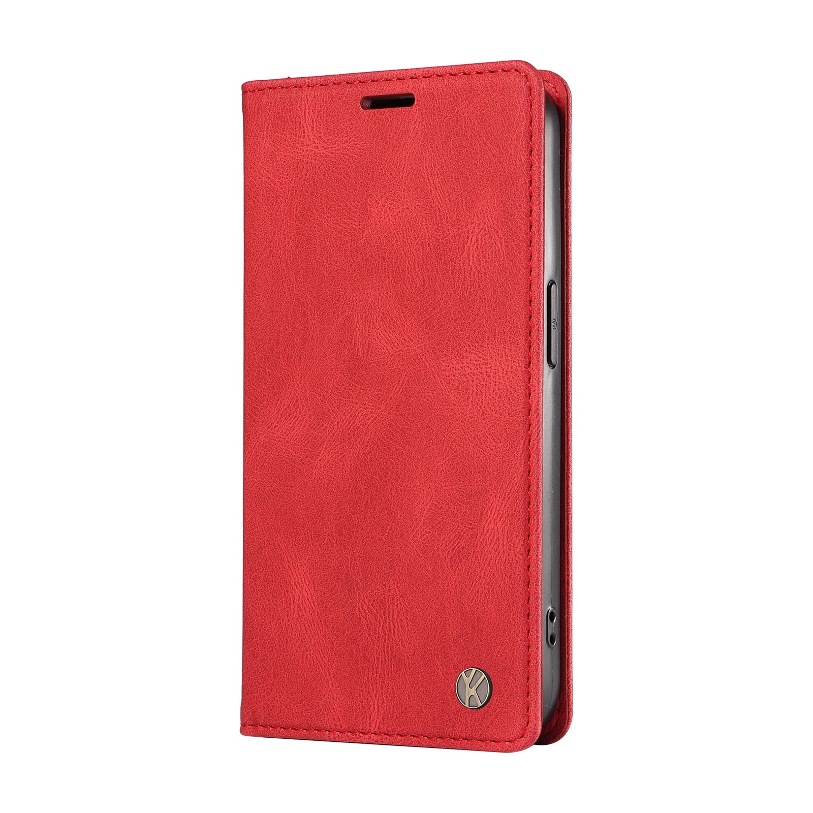 YIKATU YK-005 For Xiaomi 13T / 13T Pro / Redmi K60 Ultra Leather Phone Case Flip Stand Wallet Cover - Red