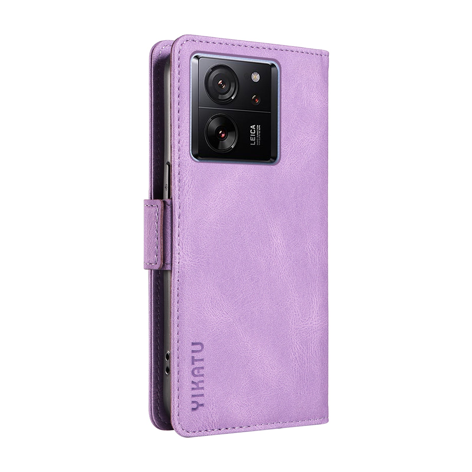 YIKATU YK-005 For Xiaomi 13T / 13T Pro / Redmi K60 Ultra Leather Phone Case Flip Stand Wallet Cover - Purple