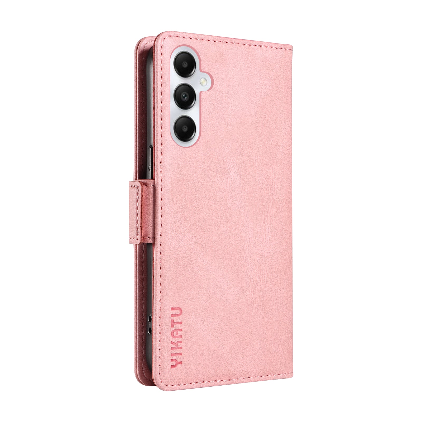 YIKATU YK-005 For Samsung Galaxy A05s 4G Cell Phone Leather Case Drop Proof Wallet Cover - Pink