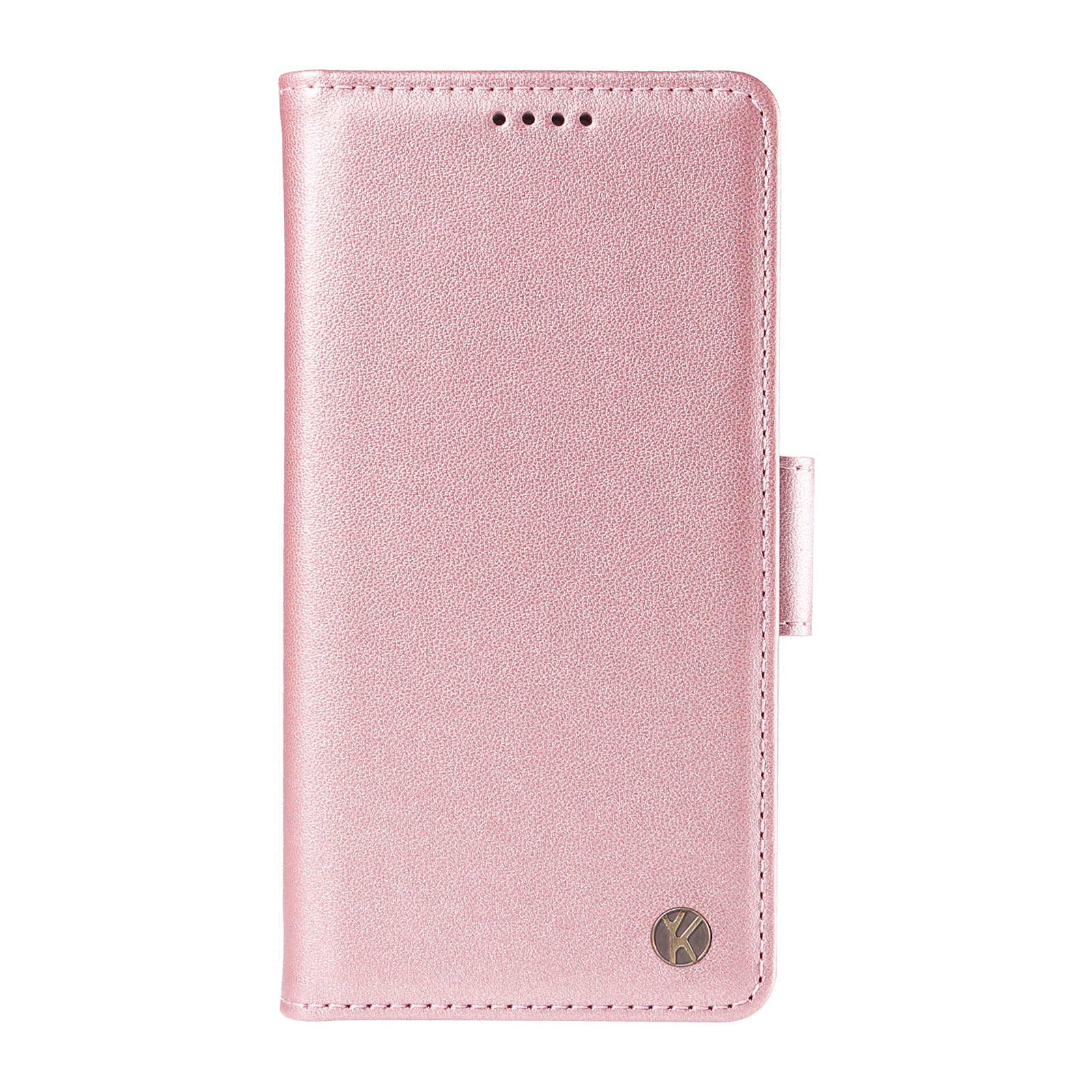 YIKATU YK-003 For Samsung Galaxy M15 5G Case Wallet Leather Cover Side Magnetic Clasp - Rose Gold