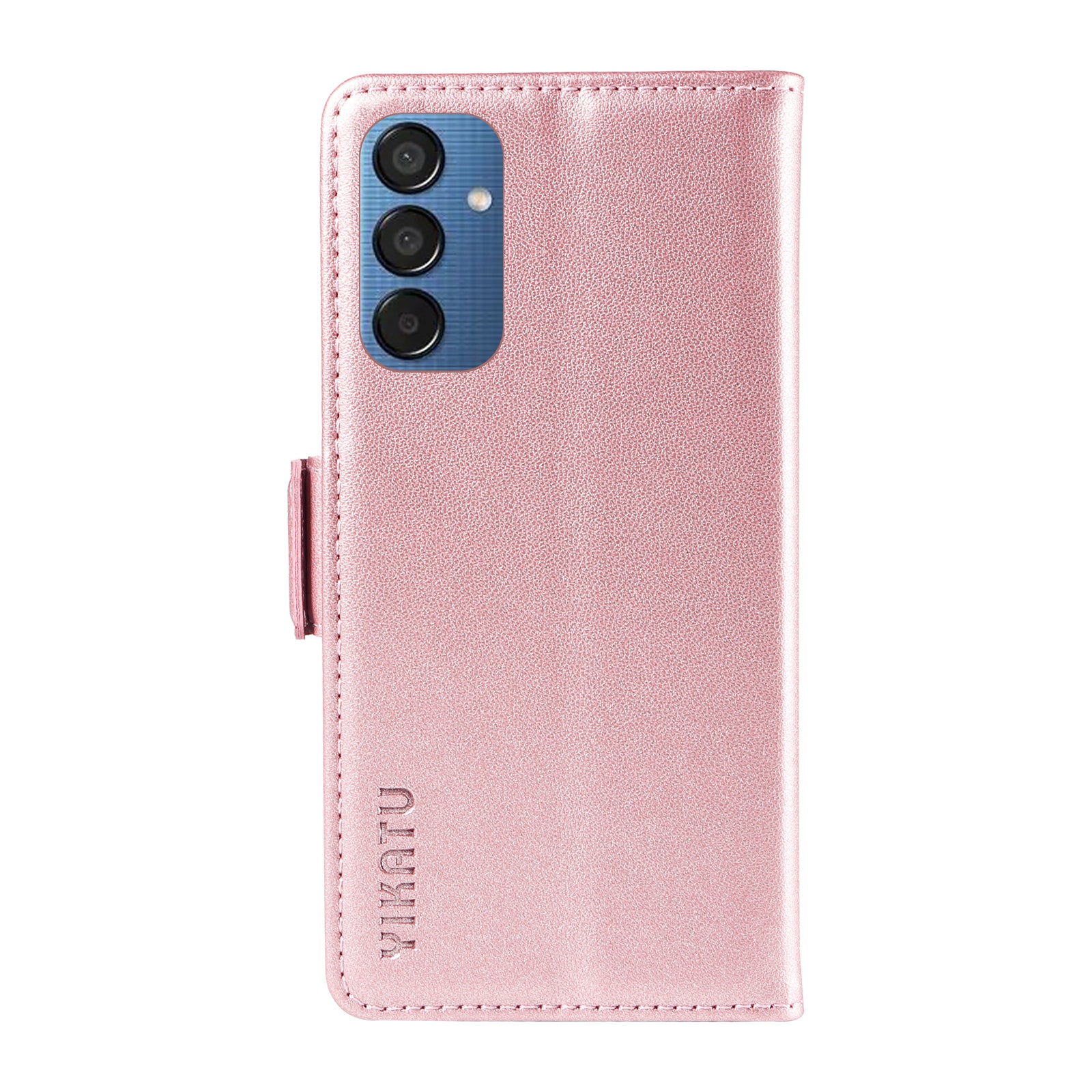 YIKATU YK-003 For Samsung Galaxy M15 5G Case Wallet Leather Cover Side Magnetic Clasp - Rose Gold