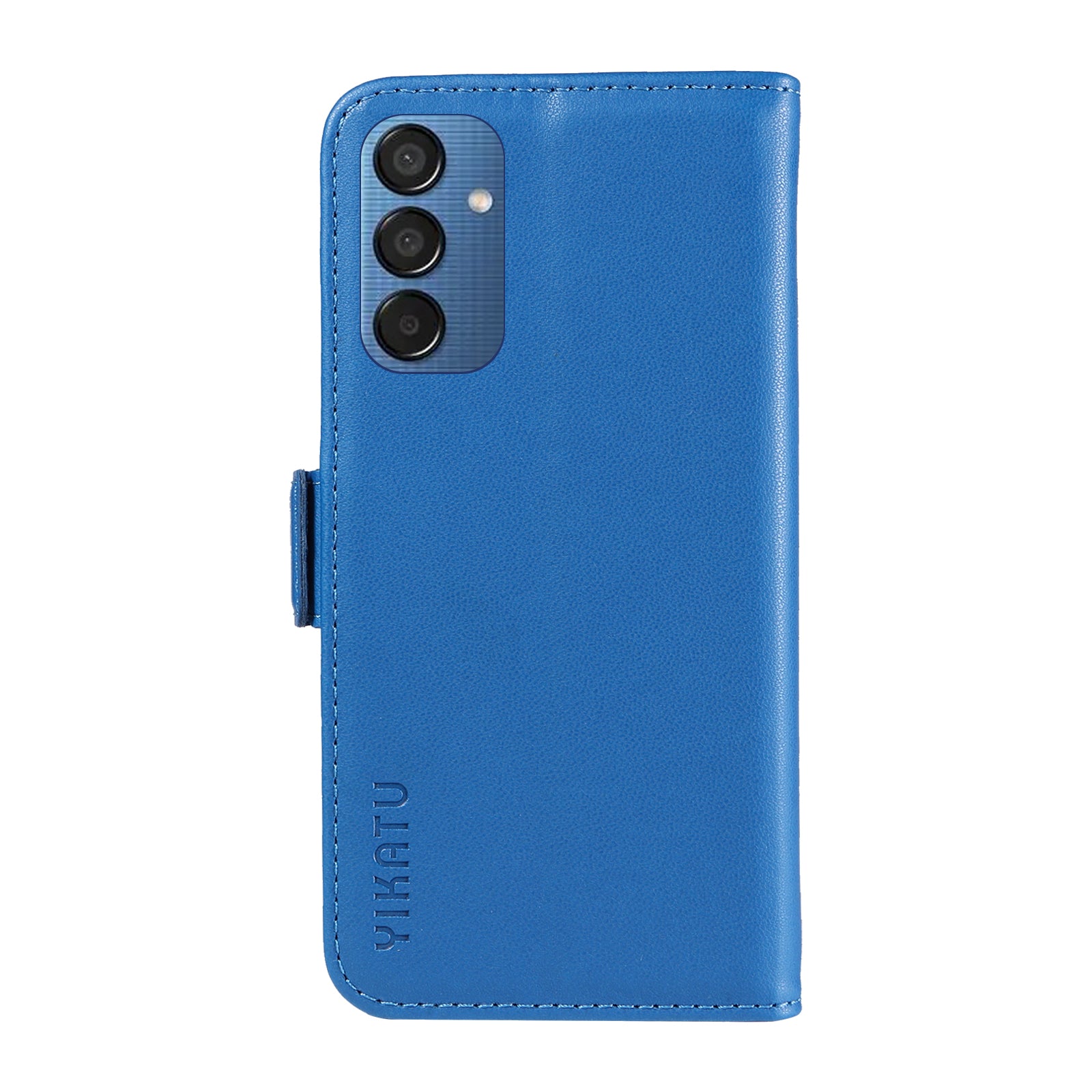 YIKATU YK-003 For Samsung Galaxy M15 5G Case Wallet Leather Cover Side Magnetic Clasp - Sky Blue