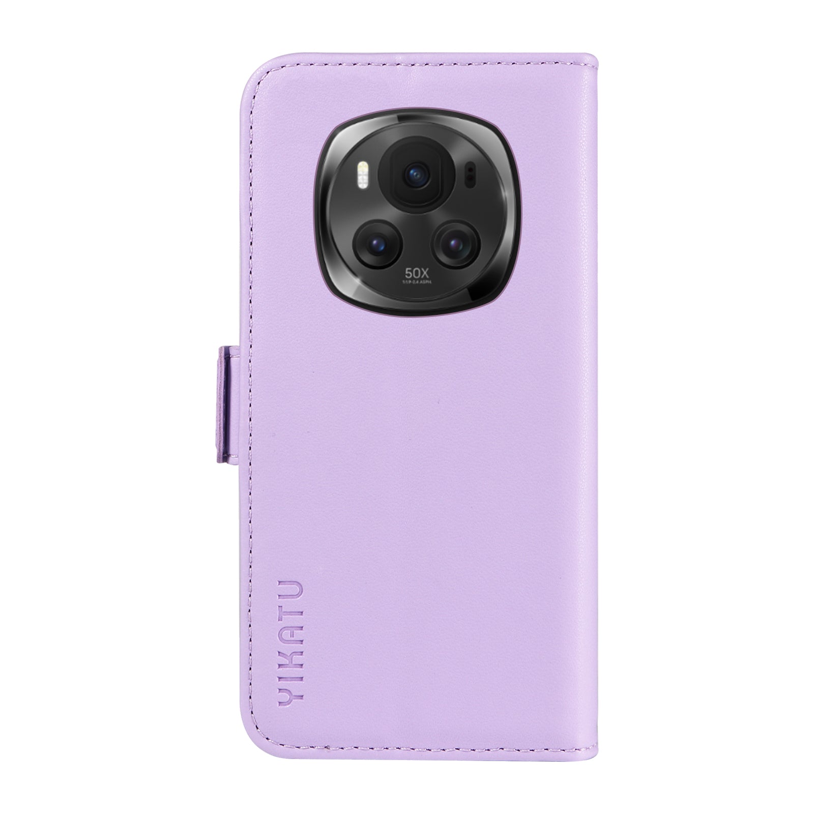 YIKATU YK-003 For Honor Magic6 5G Case PU Leather Stand Protective Phone Cover - Light Purple