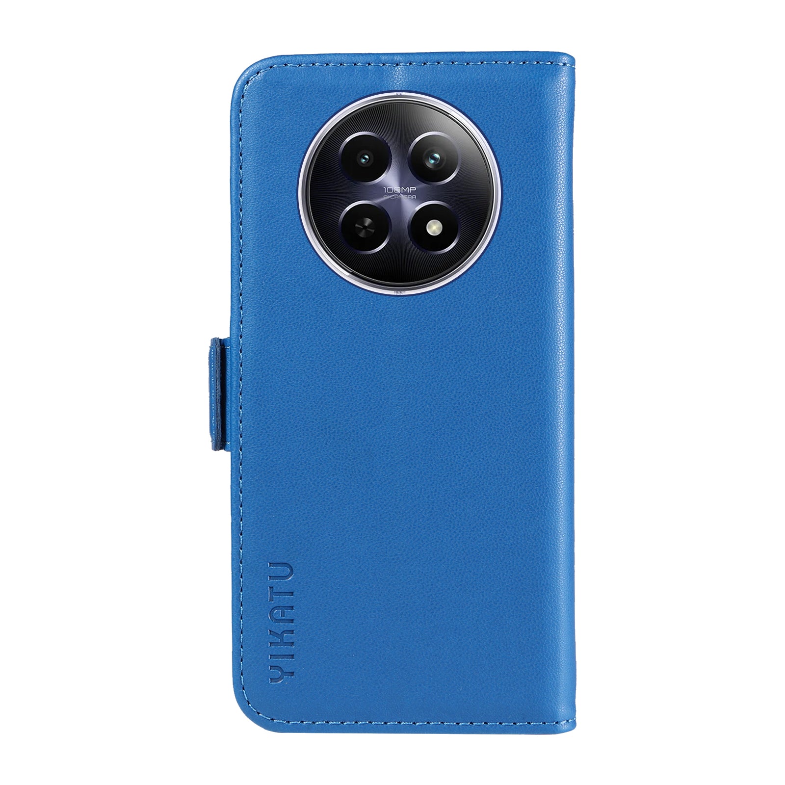 YIKATU YK-003 For Realme 12 Leather Case Wallet Cover Phone Accessories Distributors - Sky Blue