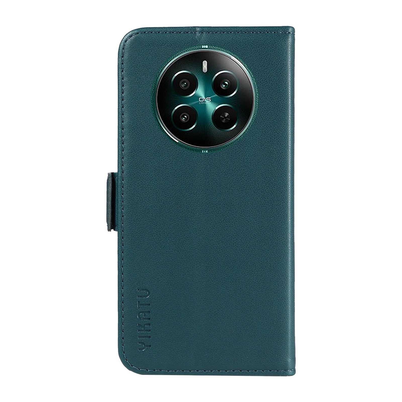 YIKATU YK-003 For Realme 12+ 5G Case Wallet PU Leather+TPU Cover Phone Accessories Distributors - Green