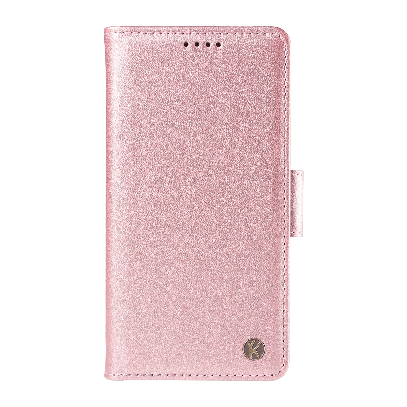 YIKATU YK-003 For Samsung Galaxy S24 Case PU Leather Folio Wallet Phone Cover - Rose Gold