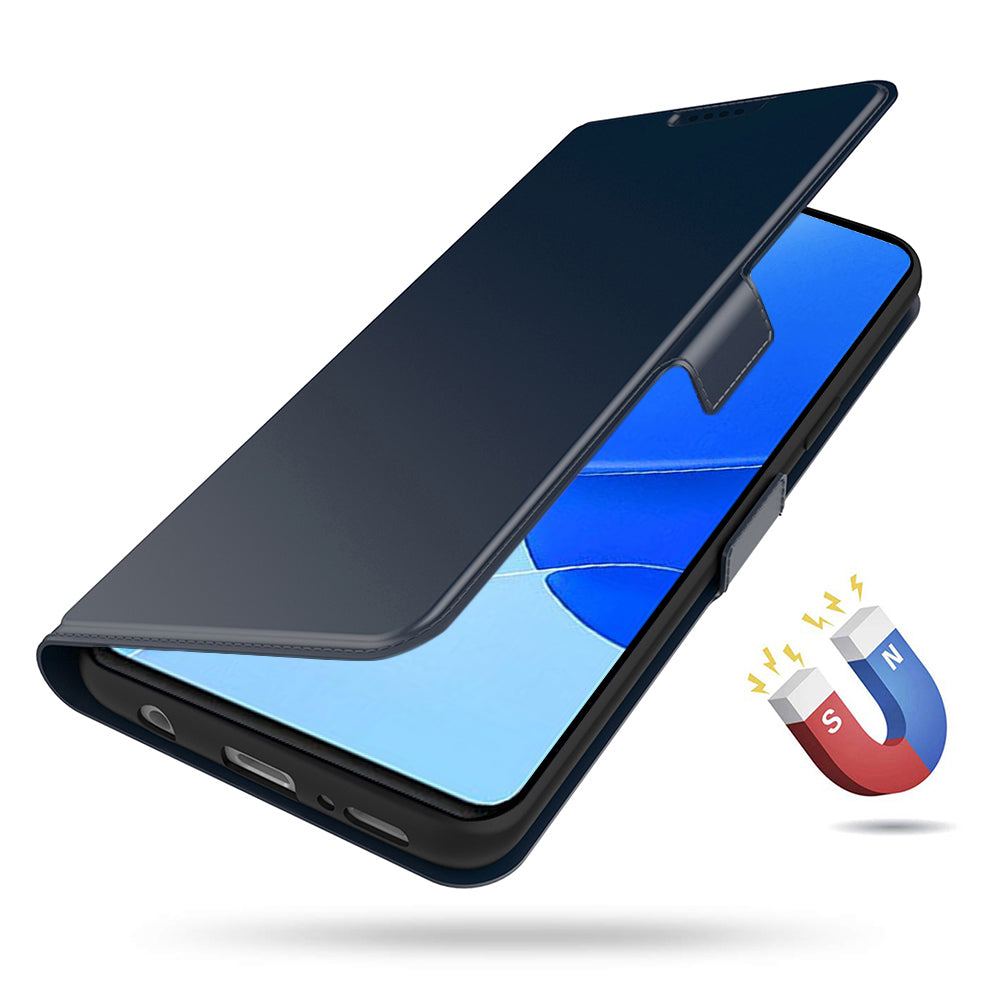 For Huawei Pura 70 Ultra Case Card Holder PU+TPU Stand Phone Cover - Blue
