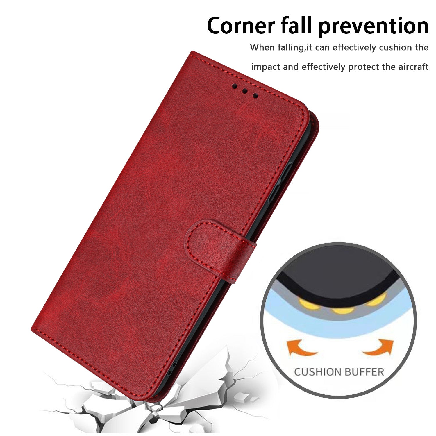 For Samsung Galaxy S20 FE / S20 FE 5G / S20 FE 2022 / S20 Lite Calf Texture Phone Stand Cover Mobile Accessories Wholesale - Red