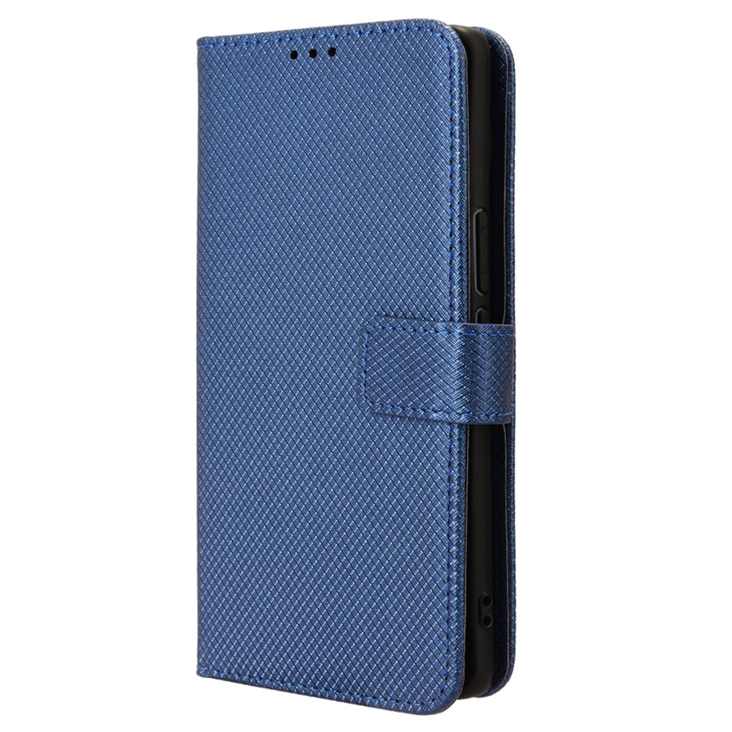 For vivo V30e 5G / V40 Lite 5G Wallet Case Diamond Texture PU Leather TPU Protective Phone Cover - Blue